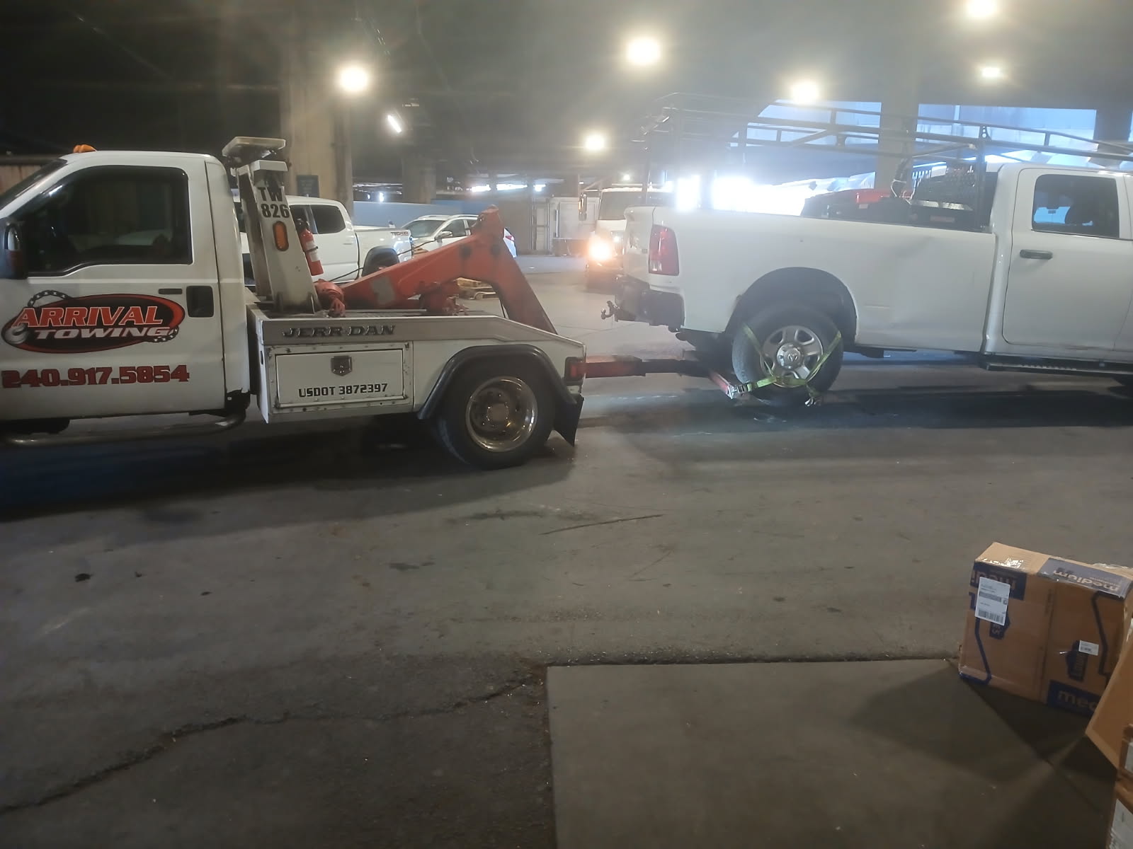 Arrival Towing vehicle assistance