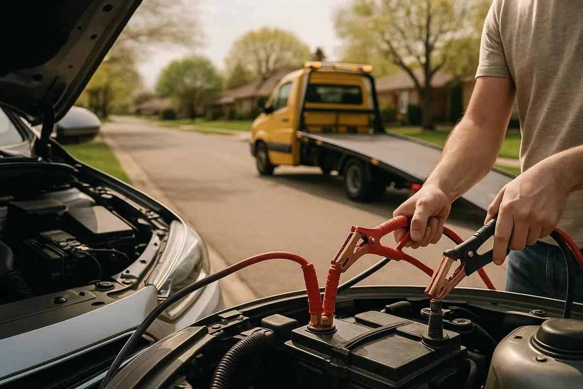 Vehicle jump start service